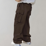 Men's Relaxed Fit Wide Leg Cargo Pants