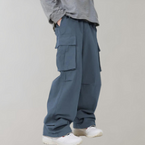 Men's Relaxed Fit Wide Leg Cargo Pants