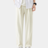 Men's Relaxed Fit Wide Leg Drawstring Trousers