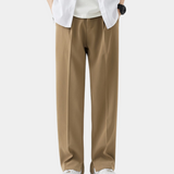 Men's Relaxed Fit Wide Leg Drawstring Trousers