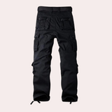 Men's Tactical Cargo Trousers with Adjustable Waist