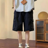 Men's Relaxed Fit Denim Cargo Shorts