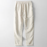 Men's Linen Short Sleeve Shirt & Trousers Set