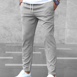 Men's Slim Fit Casual Chino Trousers