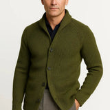 Harbour Weston Men's Wool Knit Cardigan | Casual Button-Up for Comfortable Fit