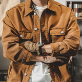 Men's Button Front Utility Jacket
