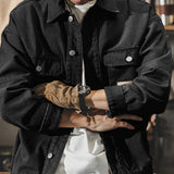 Men's Button Front Utility Jacket