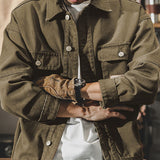 Men's Button Front Utility Jacket