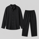Men's Linen Shirt and Trousers Set