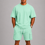 Men's T-Shirt & Cargo Shorts Set