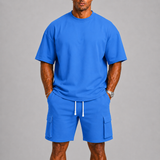 Men's T-Shirt & Cargo Shorts Set
