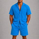 Men's Short Sleeve Shirt & Shorts Set