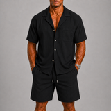 Men's Short Sleeve Shirt & Shorts Set