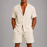 Men's Short Sleeve Shirt & Shorts Set