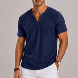 Men's Henley V-Neck T-Shirt