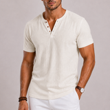 Men's Henley V-Neck T-Shirt