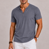 Men's Henley V-Neck T-Shirt
