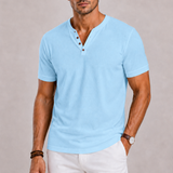 Men's Henley V-Neck T-Shirt