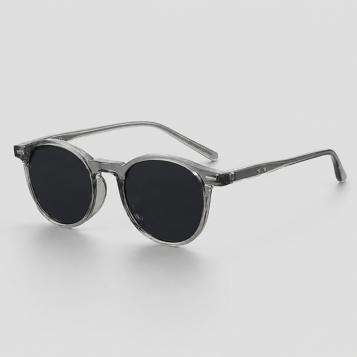 Men's Round Full-Frame Polycarbonate Sunglasses