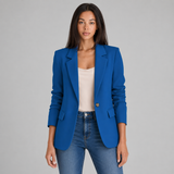 Women's Tailored Single-Button Ponte Knit Blazer