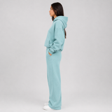 Oversized Fleece Hoodie and High-Waist Sweatpants Set