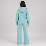 Oversized Fleece Hoodie and High-Waist Sweatpants Set
