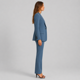Peak Lapel Blazer and Straight-Leg Trouser Set