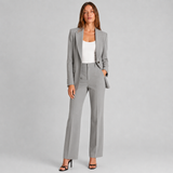 Peak Lapel Blazer and Straight-Leg Trouser Set