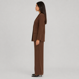 Oversized Notched-Lapel Blazer and Wide-Leg Trouser Set