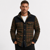 Men's Sherpa Lined Plaid Shirt Jacket