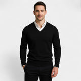 Men's V-Neck Knit Sweater