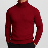 Men's Ribbed Turtleneck Knit Sweater