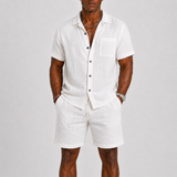Men's White Linen Summer Tailored Shirt