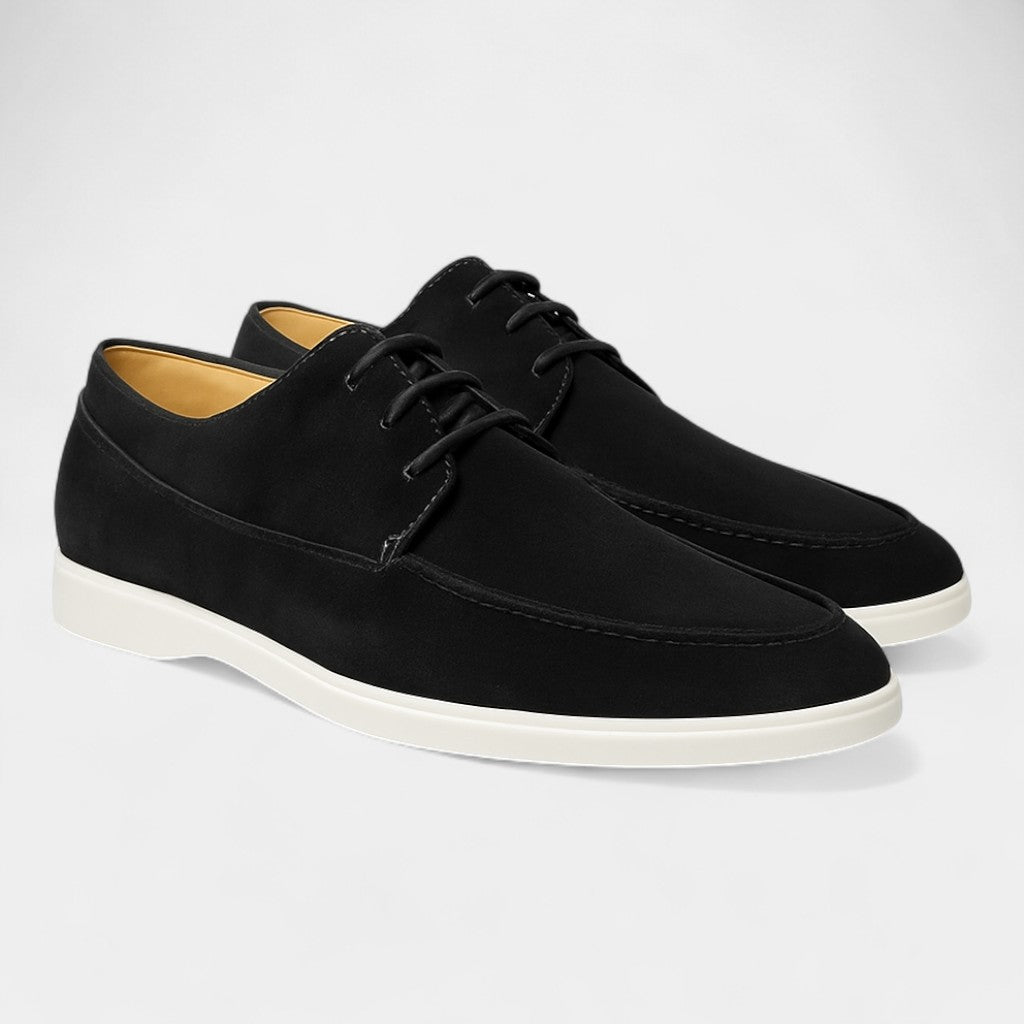 Men's Lace-Up Suede Loafers – Casual Everyday Style