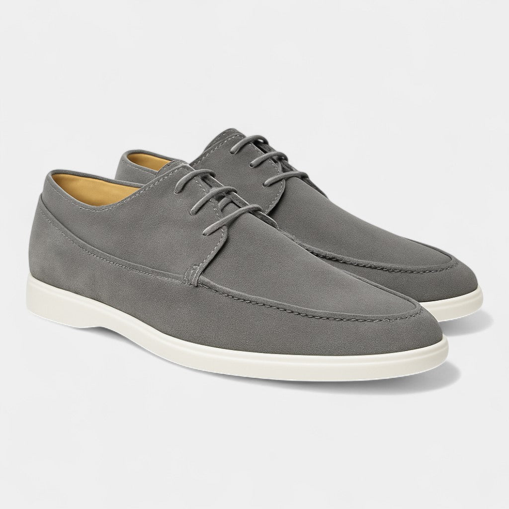 Men's Lace-Up Suede Loafers – Casual Everyday Style