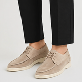 Men's Suede Lace-Up Loafers