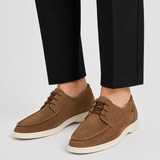 Men's Suede Lace-Up Loafers