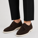 Men's Suede Lace-Up Loafers