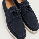 Men's Suede Lace-Up Loafers