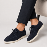 Men's Suede Lace-Up Loafers