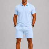 Men's Polo Shirt and Shorts Set