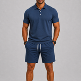 Men's Polo Shirt and Shorts Set