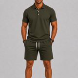 Men's Polo Shirt and Shorts Set