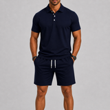 Men's Polo Shirt and Shorts Set
