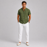 Men's Linen Shirt and Trouser Set