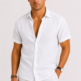 Men's Short Sleeve Linen Shirt