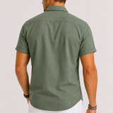 Men's Short Sleeve Linen Shirt