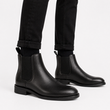 Matteo Ricci | Classic Chelsea Leather Boots with Timeless Edge For Men