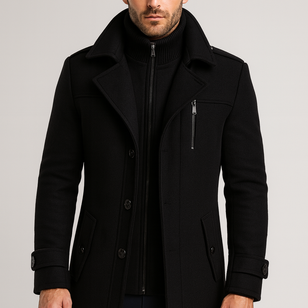 Men's Hooded Zip Front Jacket