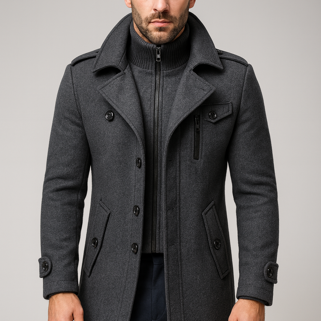 Men's Hooded Zip Front Jacket